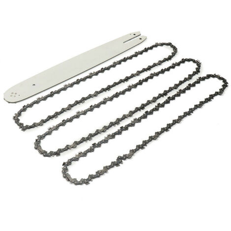 VURAHOME - Barre de guidage 16'' + chaîne de tronçonneuse 3 x 3/8 pour STIHL 009 012 021 E180 MS180 MS190 MS250 HT70