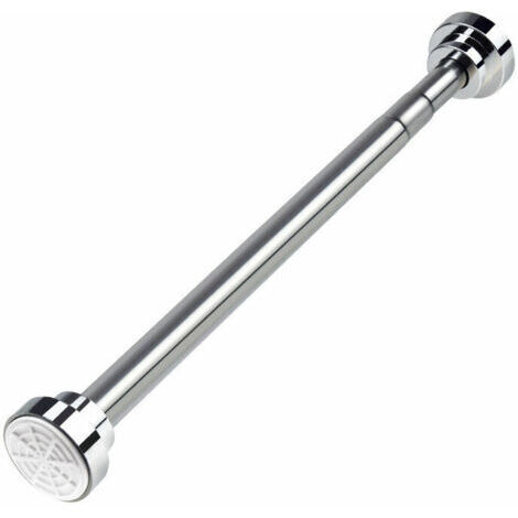 VURAHOME - Barre extensible pour rideau de douche télescopique 40-50 cm – Acier inoxydable – Installation sans perçage – Résistante à la corrosion