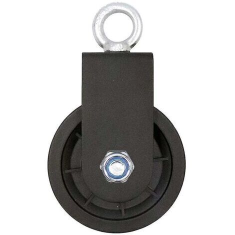 VURAHOME - Bloc de poulie pivotante, seul bloc poulie avec support de montage en U pivote poulie de levage roule..