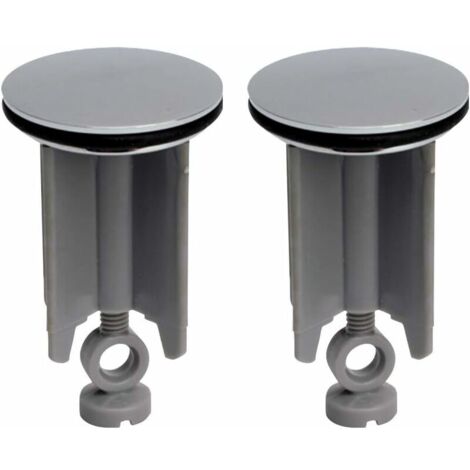 VURAHOME -Bouchon d'évier universel, bouchon d'évier de salle de bain universel bouchon d'évier tuyau de vidange d'évier adapté pour lavabo bidet réglable en hauteur, 40 mm  2 pièces