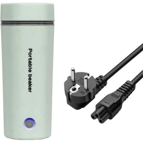 VURAHOME - Bouilloire électrique de voyage - 450 ml - Mini théière 3 en 1 - Avec doublure en acier inoxydable 304 - 110 V 300 W - Arrêt automatique - Vert clair