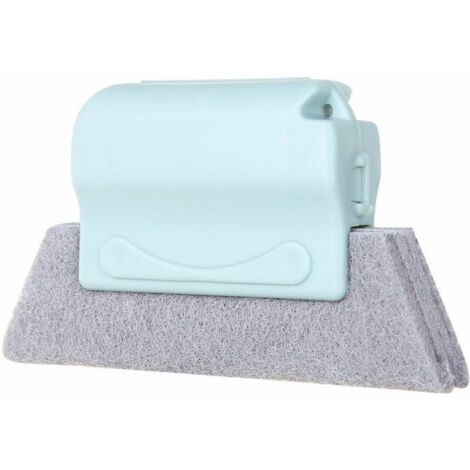 VURAHOME - Brosse de nettoyage de vitres, rainure deux en un, 2 pièce, outil de nettoyage de vitres, salle de bains, cuisine, espace de sol, porte coulissante