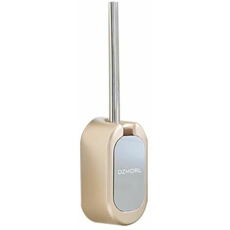 VURAHOME - Brosse de toilette murale et ensemble de support Brosse de toilette en acier inoxydable Or - Or