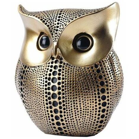 VURAHOME - Bureau Bibliothèquehibou Décor Ornements Sculpture Pour Maison2 Meuble Tv Décoration Figurines D'Animaux En Résine Style Mini Maliste Artisanat Cadeau Pour Ami Ou Famille Amoureux Des Anima