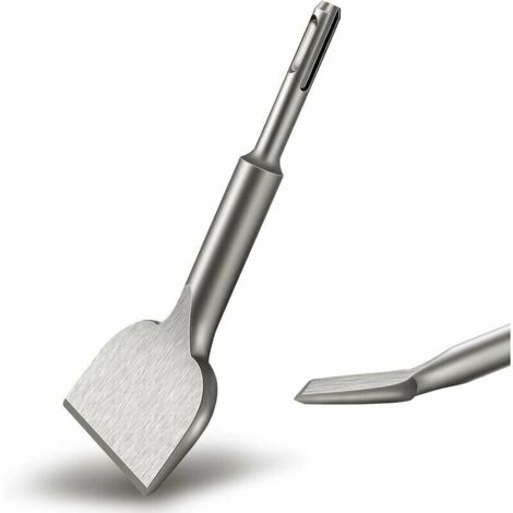 VURAHOME - Burin SDS PLUS Carrelage, 165mm x 75mm  Série d'élargissement de Haute Qualité, Ciseau à Tuiles Courbé Ciselé pour la Céramique et Les Carreaux de Sol