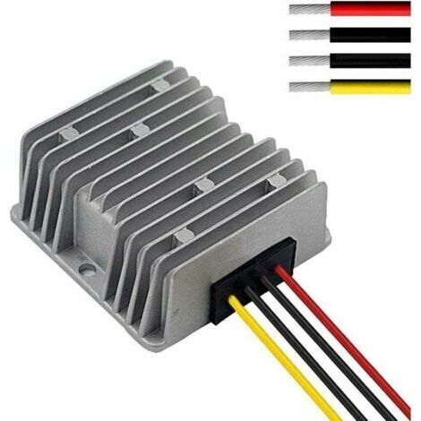 VURAHOME - Car DC 12V 15A Stabilisateur de Tension Surge Protector Régulateur , XU,d'alimentation pour Auto Truck Vehicle Boat Solar System etc. (entrée DC24V, Sortie DC12V) -