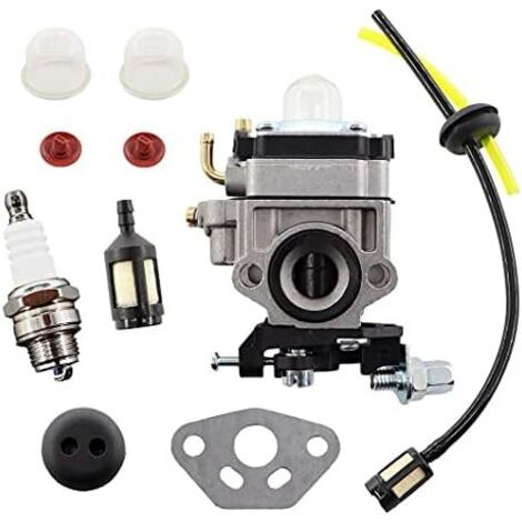 VURAHOME - Carburateur avec bougie dallumage, tuyau à essence, filtre à essence pour Atika HB 60 - HB 60N Taille-haie à essence