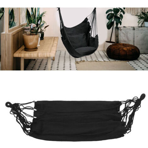VURAHOME - Chaise hamac suspendue jusqu'à 330 lb d'épaisseur, 39,4 x 51,2 pouces, chaise hamac, balançoire à corde suspendue pour camping en plein air,DUBUNS