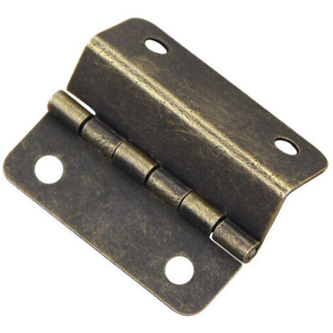 VURAHOME - Charnières en bronze antique, 2 charnières de boîte décoratives, charnières pliables pour portes, armoires, meubles, armoires à bijoux vintage