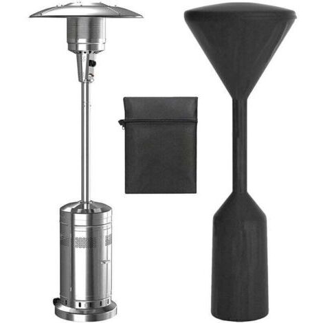 VURAHOME - Chauffage Terrasse Gaz Housse,Résistant à l'eau Housse Parasol Chauffant,pour Protection Chauffe tTerrasse Gaz,Noir,241x86x47 cm (Noir)..