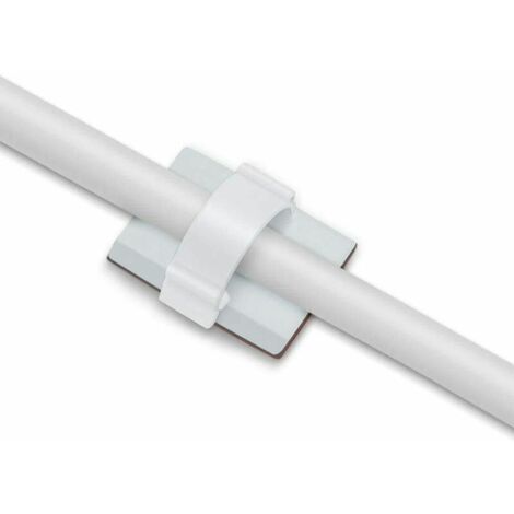 VURAHOME - Clips de Cable Adhsif Rglable pour Gestion de Cable  Fibre Optique, Attache Fil et le Cordon dans la Maison ou le Bureau (Lot de 100)