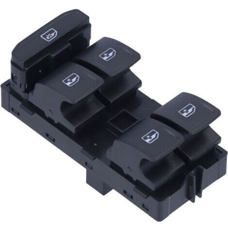 VURAHOME - Commutateur de commande principal de vitre de porte 5G0 959 857 D Noir de remplacement pour SEAT Leon 2020