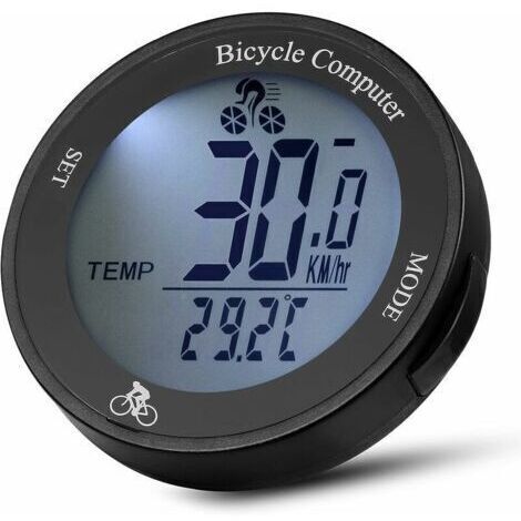 VURAHOME - Compteur Velo sans Fil étanche Compteur Kilométrique de Vitesse avec Rétroéclairage LCD, Multifonction Velo Odomètre,de