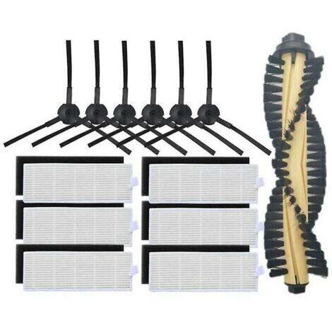 VURAHOME - Convient aux accessoires de balayeuse ILIFE A4 brosse principale filtre Haipa brosse latérale chiffon