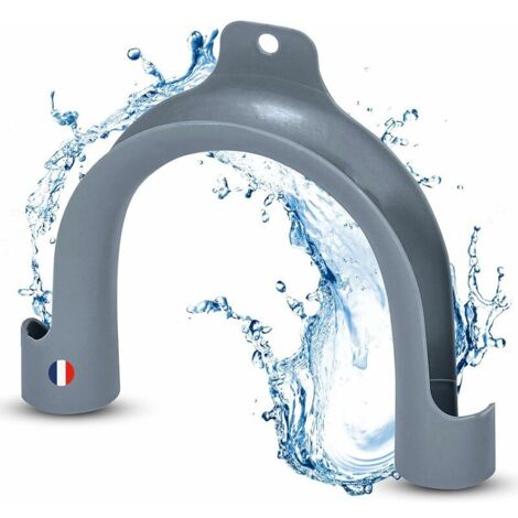 VURAHOME - Coude Machine A Laver - Support de Tuyau Evacuation Coudé en PVC pour Machine à Laver & Lave Vaisselle - Coude de Vidange forme U Facile à Installer & Standard - Adaptable Plupart des Marqu