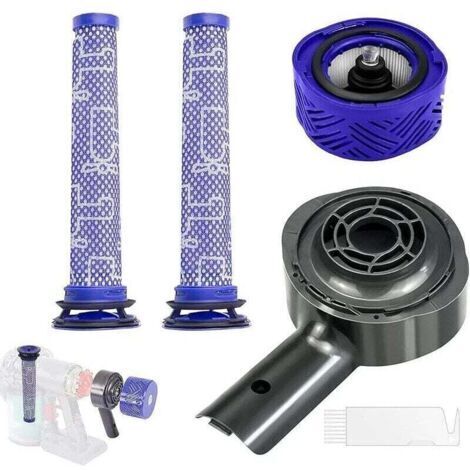VURAHOME - Couvercle arrière du moteur + filtre HEPA arrière + remplacement , XU,du jeu de filtre pour Dyson V6 DC58 DC59 DC61 DC62 DC74 Accessoir -