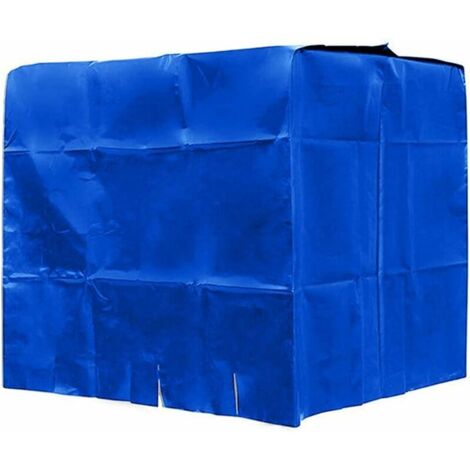 VURAHOME - Couvercle de réservoir d'eau, couvercle de réservoir IBC pour réservoir 1000L, couvercle de protection de réservoir d'eau, anti-pluie anti-UV anti-poussière, 120x100x116cm (Bleu)