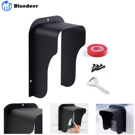 VURAHOME - Couvercle MéTallique éTanche pour Sonnette, Serrure De Porte, interphone, protection sonnette exterieur pluie ProtèGe Convient aux Prise Exterieur