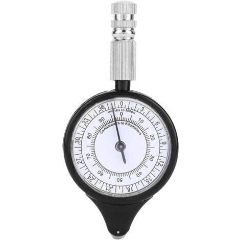 VURAHOME - Curvimètre, Mini Extérieure Outil de Navigation Curvimètre, Distance Caculator Outil de Cartographie Métal Roue pour Camping Randonnée à Vélo Chasse Extérieure