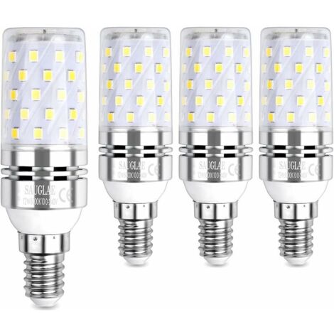 VURAHOME - D Ampou à Maïs 12W, 100W Équivant Ampous à Incandescence, E14 , 6000K Blanc Froid, 1200LM, Pack of 4