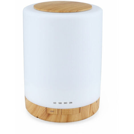 VURAHOME - Diffuseur d'huiles essentielles - Humidificateur diffuseur d'armes 300 ml, diffuseur d'air anionique avec 7 lumières LED colorées, diffuseur d'aromathérapie ultrasonique silencieux avec bru