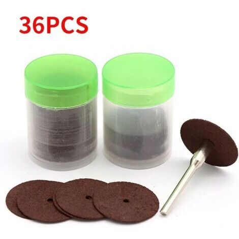 VURAHOME - Disque de coupe pour Mini perceuse, 36 pièces, roue de découpe, accessoires Dremel, outils abrasifs pour outil rotatif