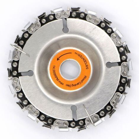 VURAHOME -Disque De Meuleuse 22 Dents, Chaine A Coupe Fine Avec Trou Central De 5/8 pouces(16 Mm), Convient Pour Meuleuse D Angle De 4pouces (100 Mm) Ou 4-1 / 2 pouces(150 Mm)