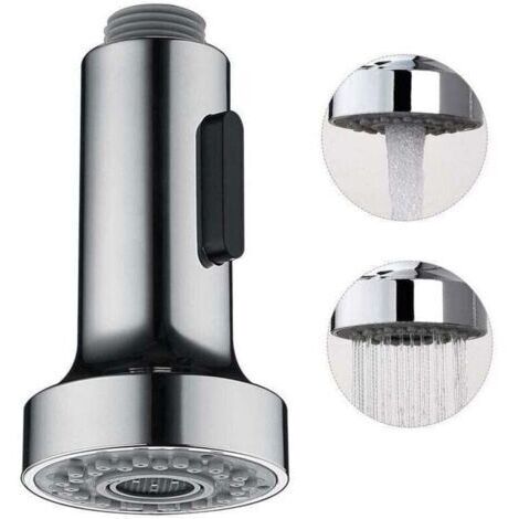 VURAHOME - Douchette pour Robinet Cuisine Douchette 2 Modes Tête Robinet Cuisine Douchette Remplacement Douchette pour Rétractable Mitigeur Cuisine,Chromé ,G1/2"..