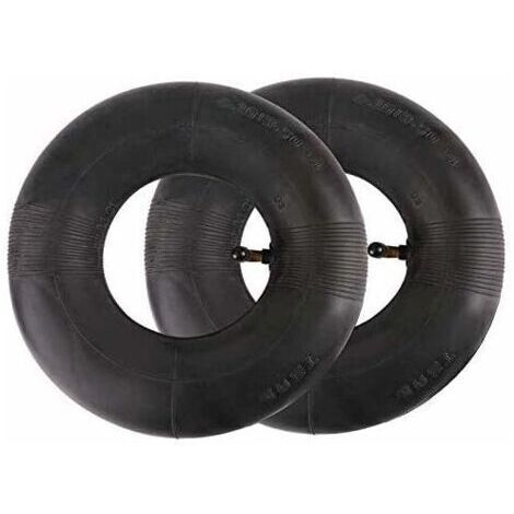 VURAHOME - Ensemble de 2 chambres à air 4.10-4 pour diable et chariot – Caoutchouc isobutylène isoprène – Valve courbée TR87 – Taux de gonflage 30°