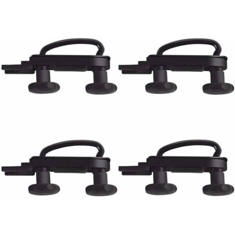 VURAHOME - Ensemble De 4 Pièces Toit En Acier Inoxydable Boîte Universelle Van Montage Kit De Montage U Boulon Largeur Intérieure 85Mm Avec 8 Écrous Lourds
