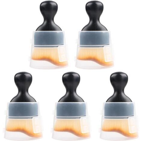 VURAHOME - Ensemble de 5 brosses de nettoyage intérieur de voiture – Poils haute densité pour poussière – Design incurvé pour zones difficiles d'accès