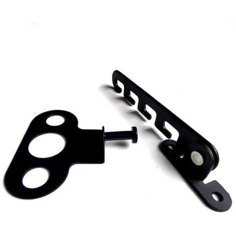 VURAHOME - Entrebâilleur de Fenêtre à Battant 2 PCS (Noir) Restricteur de Fenêtre, Loquets de Fenêtre avec 4 Vis, Verrou de Fenêtre Serrure de Fenêtre à l'épreuve pour Régler l'ouverture de la Fenêtre