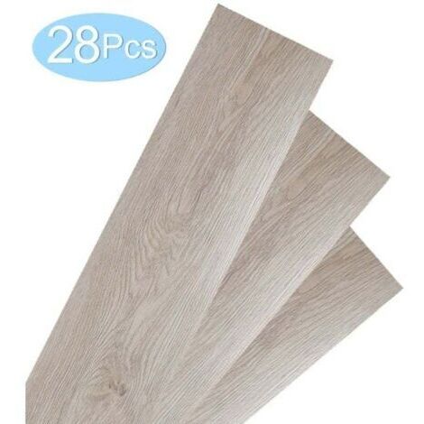 VURAHOME - Env.4m² Sol vinyle Chêne , XU,Blanc Oak Adhésif Stratifié Vinyle, produit qualité supérieure, durable et fiable, matériaux sélectionnés, conforme normes, easy à utiliser -