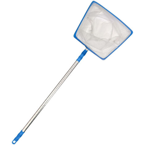 VURAHOME - Épuisette de piscine avec manche télescopique en maille fine Filet de récupération de feuilles mortes pour baignoire d'étang avec outil de nettoyage de tige