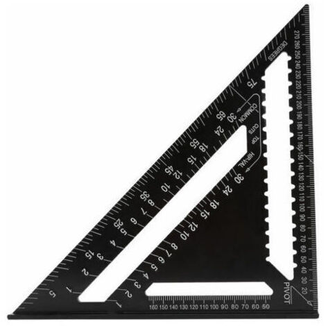 VURAHOME - Equerres Menuisier 12 Inch 30 x30x40 +7 inch 18 x18 x26,5, Outil Multifonction, Rapporteur d' Angle 45° 90° Degres, Outillage pour Bricolage Charpentier, Guidage Traçage，