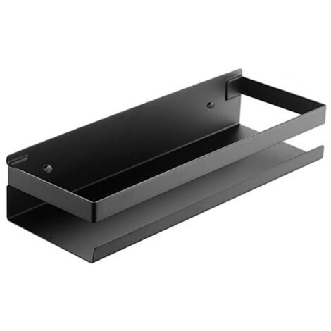 VURAHOME - Etagere Douche Sans Percage, Etagere Salle de Bain Acier Inoxydable Rangement Douche, Rangement Salle de Bain,,1 pièce, Noir