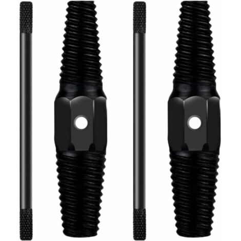 VURAHOME - Extracteur Boulons Tuyau Kit Démontage Vis Endommagé Extracteur Vis Double Acier Carbone Décapant Tuyaux en Acier avec Booster Bar pour enlever les tuyaux en acier cassés se termine la vis 