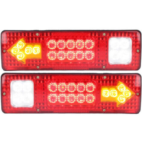 VURAHOME - Feux arrière LED 12V, 2 pièces, haute luminosité, clignotant universel, adapté aux remorques, camions, caravanes, bateaux, camping-cars,de