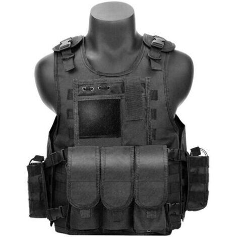 VURAHOME - Gilet de transport de plaque tactique, gilet tactique pour fans de l'armée, gilet tactique CS Field Swat, gilet tactique pour camping, randonnée en plein air..