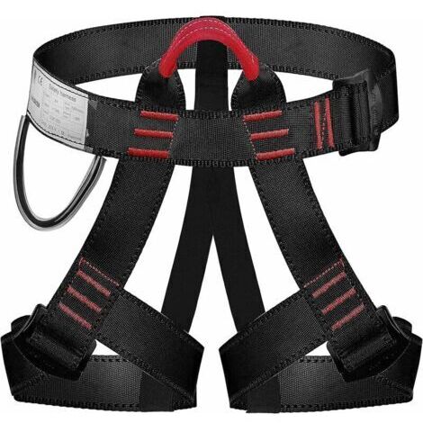 VURAHOME - Harnais de sécurité escalade et alpinisme – Ajustement optimal 80-140 cm – Résistance 23 kN – Confort avec anneau de charge