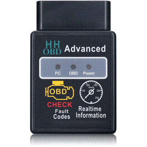 VURAHOME - HH OBD ELM327 V2.1 Bluetooth OBD2 OBDII CAN BUS – outil de Diagnostic de voiture, Scanner de moteur, adaptateur d'interface