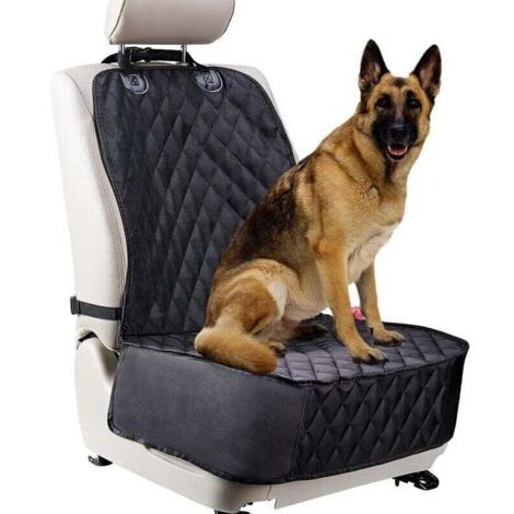 VURAHOME - Housse De SièGe De Voiture Pour Chien Pour SièGes Avant. Protecteur De SièGe De Voiture ImperméAble Et Anti-Rayures Pour Chiens. Convient à La Plupart Des Camions, Camionnettes Et Vus (Noir