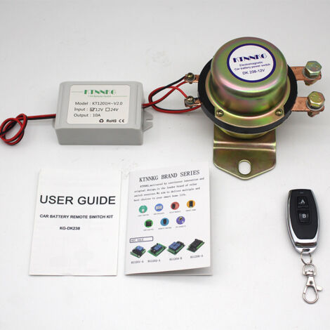 VURAHOME - Interrupteur de Déconnexion de La Batterie de La Télécommande Coupé 12V Voiture Auto Véhicule Interrupteur de Déconnexion Électromagnétique