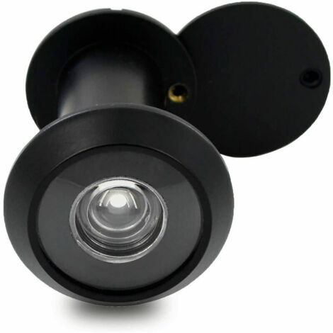 VURAHOME - Judas Visionneuse Porte 16mm à un Angle Large de 200° pour Épaisseur de Porte de 35 à 55mm avec Couvercle de Confidentialité - NoirPETITES ECREVISSES thsinde