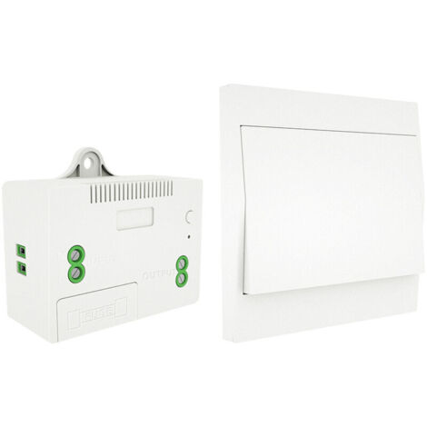 VURAHOME - Kit interrupteur et récepteur sans fil 110-230V interrupteur auto-alimenté luminaire télécommandé - 1 interrupteur et 1 récepteur