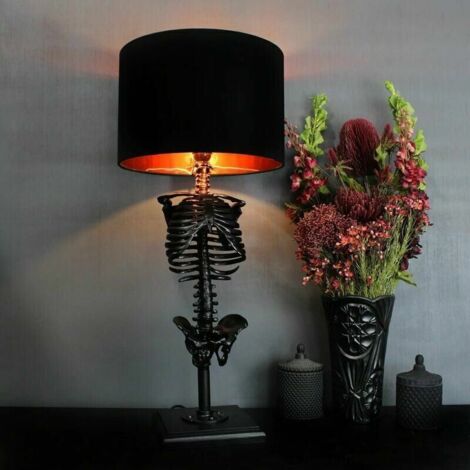 VURAHOME -La lampe de table squelette lampe décorative classique maison gothique lampe de table squelette
