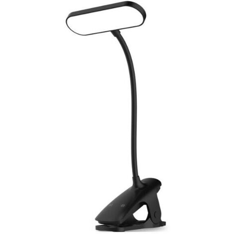 VURAHOME - Lampe de bureau-Lampe De Chevet Tactile 5 Couleurs&5 Intensité Réglables Lampe Led Cou Flexible 350°, Lampe De Lecture Lampe Liseuse Pour Lit Lampe De Bureau Led Sans Fil, Noir [Classe Éner