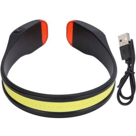 VURAHOME - Lampe frontale COB étanche, rechargeable par USB, à haute luminosité Lampe frontale légère pour la course à pied, la pêche et les réparations,DUBUNS
