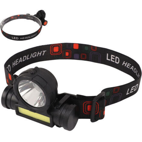 VURAHOME - Lampe frontale d'extérieur IPX4 étanche super lumineuse lampe frontale COB à chargement USB pour la course à pied, le cyclisme,DUBUNS