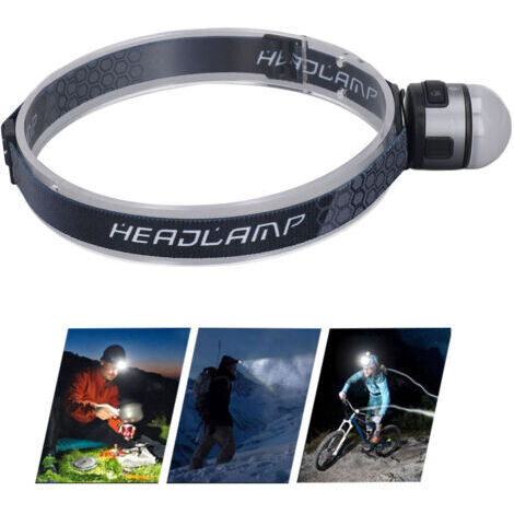 VURAHOME - Lampe frontale LED Type C, lampe de poche, base magnétique pour le camping en plein air,DUBUNS